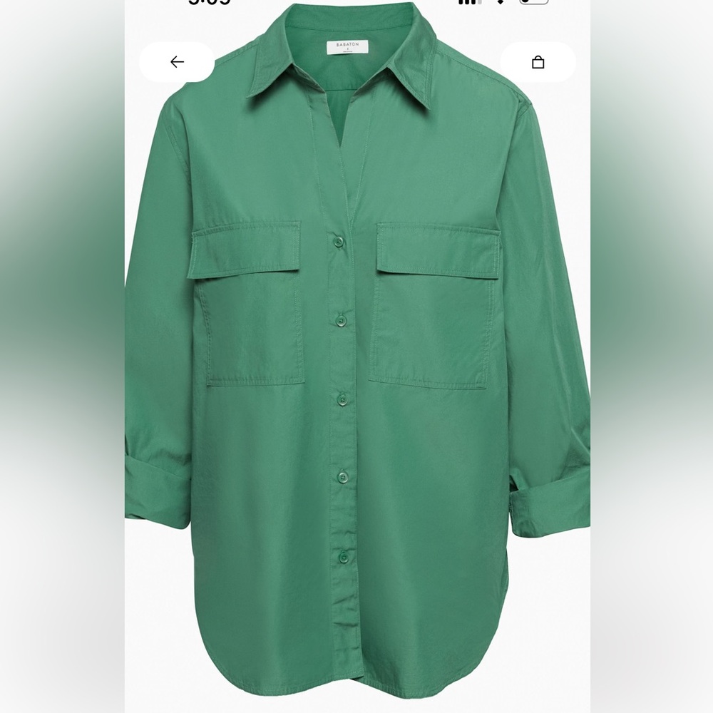 Aritzia Utility Poplin Shirt